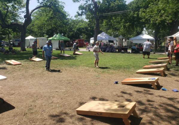 Other activities at Howdy Roo include cornhole tournaments.