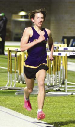 Part of being a successful middle-distance runner is being meticulous at when to be aggressive, a trait Marble Falls junior Tyler Hamblin is fine-tuning. Contributed/Coach Chris Schrader