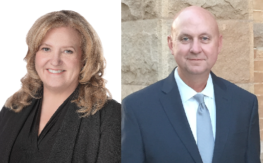 Marie Primm (left) and Perry Thomas are running for the Republican party nomination for the 33rd/424th Judicial District Attorney's Office position.