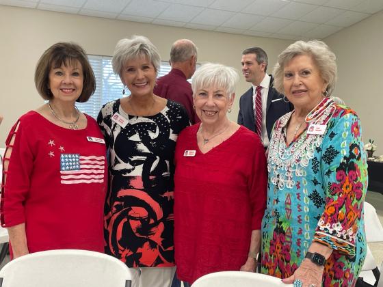 Darlene Hargett, Gale Shaw, Brenda Eubank and Kay Hales were among attendees at the Burnet County Republican Women meeting in March.