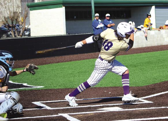 Marble Falls junior Mark Villalobos and the Mustangs welcome Georgetown Gateway at 7 p.m. Tuesday, April 2. The Mustangs continue their search for a win in District 24-4A after losing to Lampasas 6-0 March 28. Jennifer Fierro/TexasChalkTalk.com