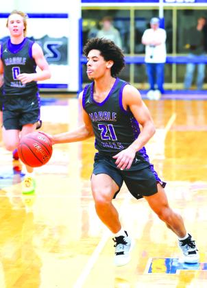 Marble Falls junior guard Tidus Willie continues to his all-around play. He contributed 17 points during the setback to Lampasas.