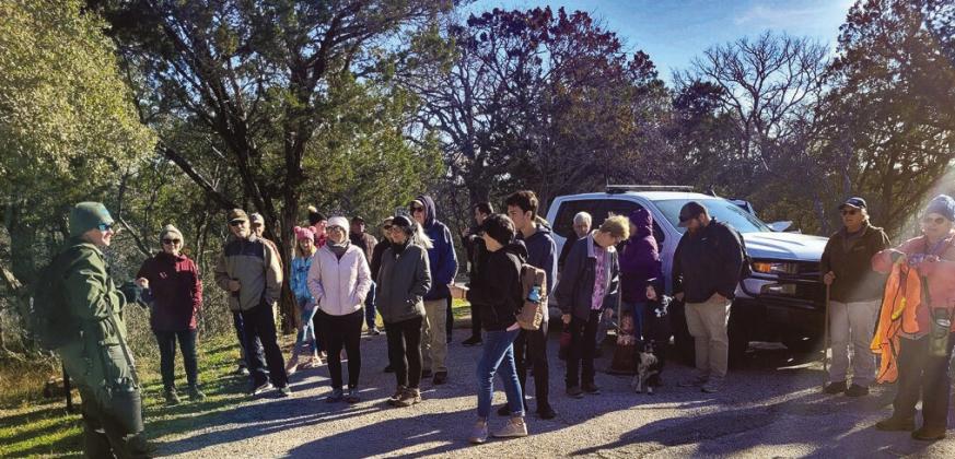 Thirty-seven hikers greeted the first day of the new year with a 1.3-mile 'First Hike' morning walk Jan. 1, in Inks Lake State Park. Martelle Luedecke/Luedecke Photography