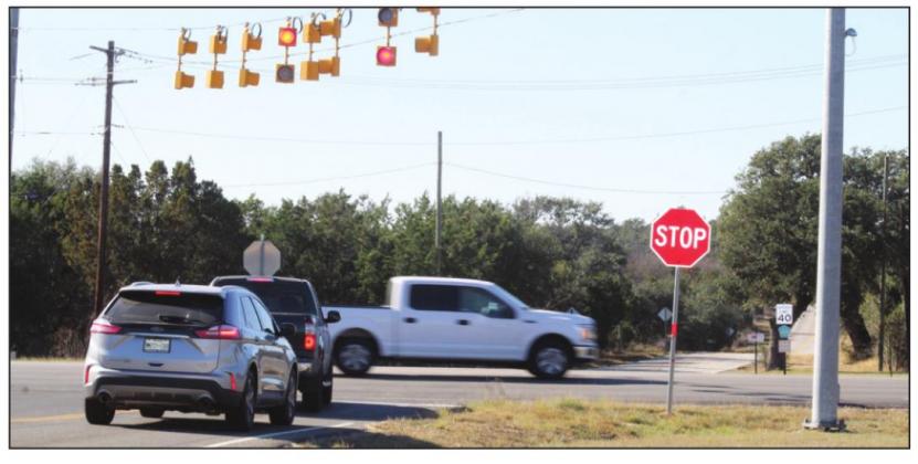 Burnet County Commissioners helped facilitate an upcoming $2.4 million upgrade project by the state at the intersection of CR 401 on Texas 71, which reportedly has been the site of several collisions over the years. Connie Swinney/The Highlander