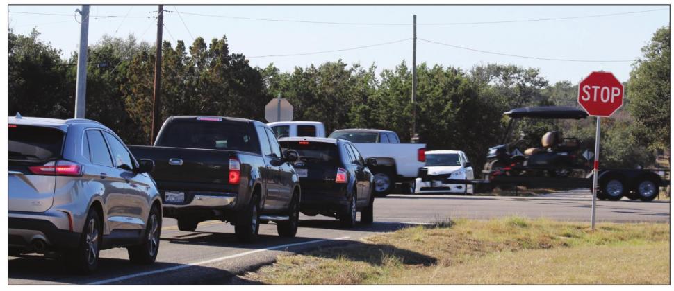 Officials requested a continuous turn lane and widened shoulders to improve safety conditions at the intersection of Texas 71 and County Road 401. Connie Swinney/The Highlander