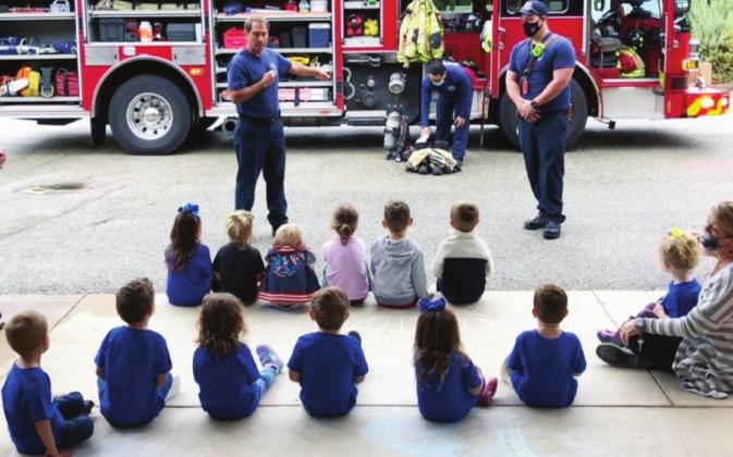 Alt Text for ImMarble Falls Fire Rescue recently hosted a tour for youngsters who attend St. Peter’s Lutheran School. 