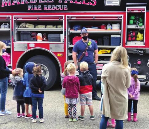 Marble Falls Fire Rescue recently hosted a tour for youngsters who attend St. Peter’s Lutheran School. 