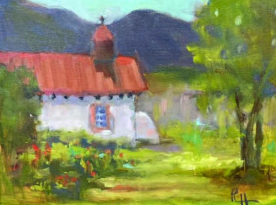 A country church captures the mystique of the Hill Country. The artwork came from the Highland Arts Gallery and will be part of an exhibit open through Jan. 6 at St. David's Hospital in Georgetown.