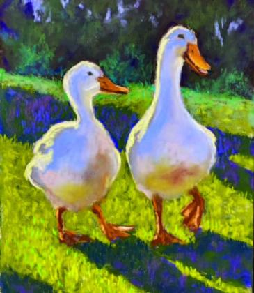 In the Highland Lakes, waterways with wildlife are a perfect backdrop for artwork. The image from the Highland Arts Gallery is on display with more than 30 more pieces at a hospital gallery in Georgetown.