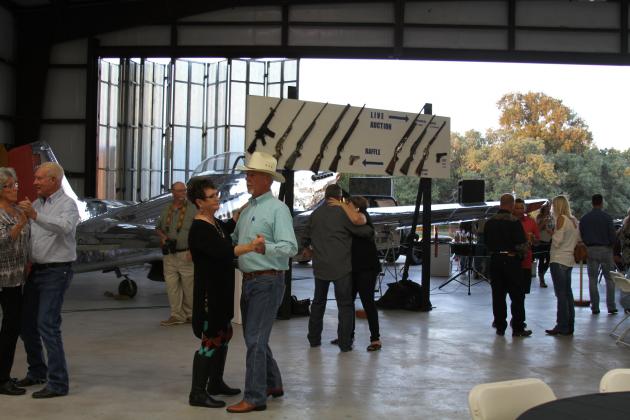 In year's past, the event was held in a private hanger (pictured here) in Burnet. This year, the seventh annual Rifles Racks & Deer Tracks (RR&DT) will be held at 6 p.m. Saturday, Oct. 24, as an open-air event under a big tent at Haley Nelson Park. File photo