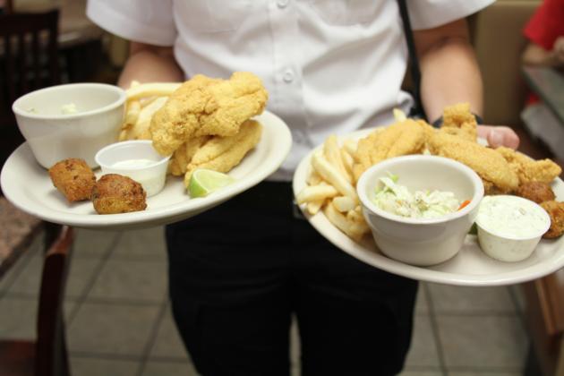 For $10 per adult and $5 per child younger than 5, there will be Texas farm-raised fried catfish, cole slaw, fries and hush puppies available to enjoy for dine in or carry out. File photo