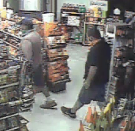 Two men – one wielding a knife – allegedly robbed the Exxon Kwik Chek on RR 1431 in the early morning hours of Oct. 18 in Marble Falls. Police are looking for tips to find the suspects. Call 830-693-3611 to offer information. Contributed