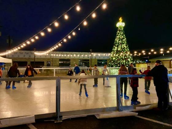 The ice skating venue, which was held downtown last year, will now be moved to Lakeside Park. Contributed