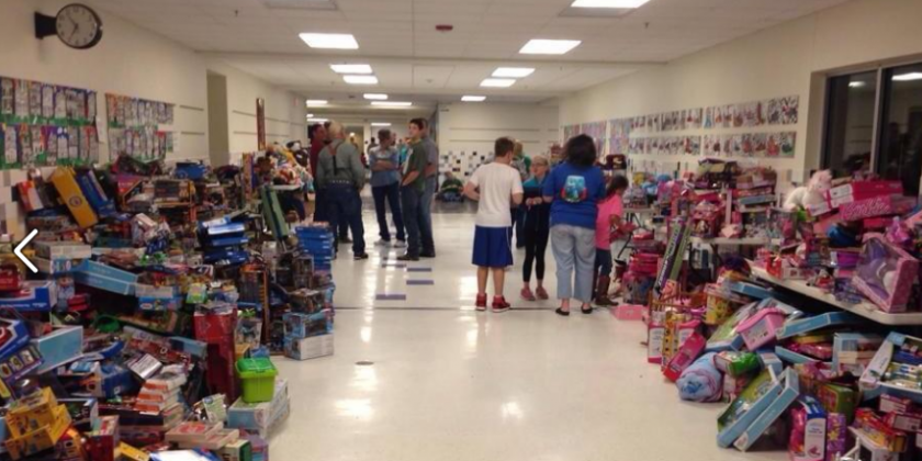 Volunteers are also needed on Saturday, Dec. 19, beginning at 9 a.m., where the toys will be chosen and sacked for every child on the list. File photo