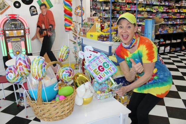 Cheryl Westerman of Ms. Lollipop Party, Fun &amp; Gifts, 208 Main St., is coordinating the egg hunt event with the support of several other downtown merchants. 