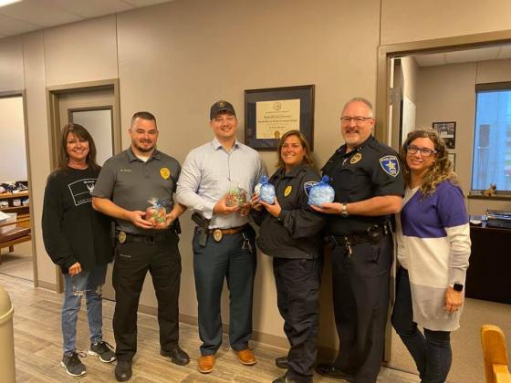 On Thursday, May 13, staff members from the Hill Country Children’s Advocacy Center brought Life Savers candy to the “lifesavers” at Marble Falls Police Department.