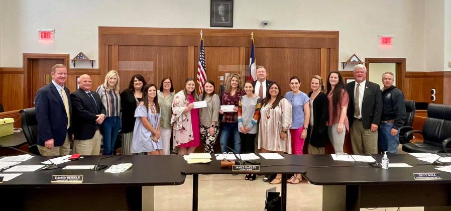 Burnet County employees raise funds annually for nonprofit organizations. Contributed