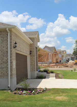 The Marble Falls EDC reported Aug. 3 that the people moving into Marble Falls have a substantially higher average income than those who have lived in the community for years or who have moved out. Pictured here is construction underway in August in the newly-launched Gregg Ranch subdivision. Connie Swinney/The Highlander