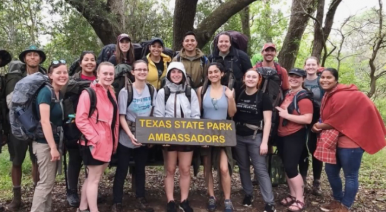 While previous outdoor experience and a desire for a career in natural resources is not required, the Texas State Parks Ambassador program has led 27 previous Ambassadors into careers with TPWD. Contributed/Inks Lake State Park