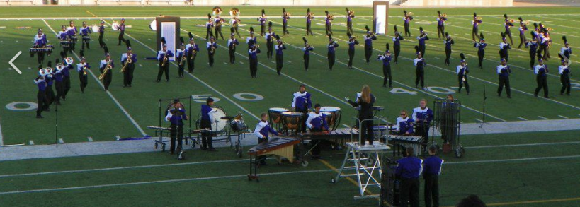 Marble Falls High School band at a Memorial Day performance in 2017. File photo
