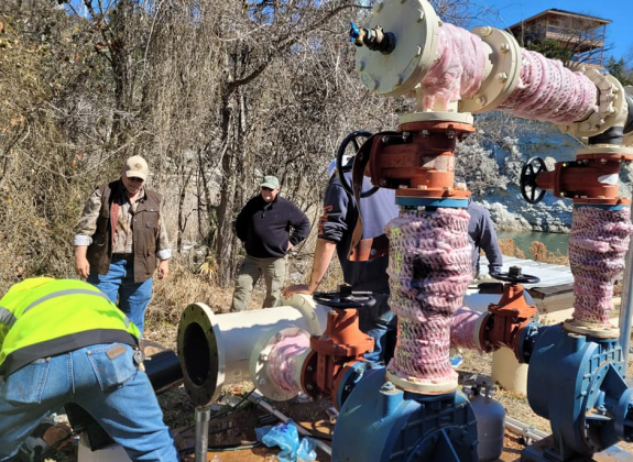 During Winter Storm Uri, crews worked overtime to keep the pipes maintained which serviced for Cottonwood Shores. Plans to go forward with an improvement plan have been approved by TCEQ.  File photo