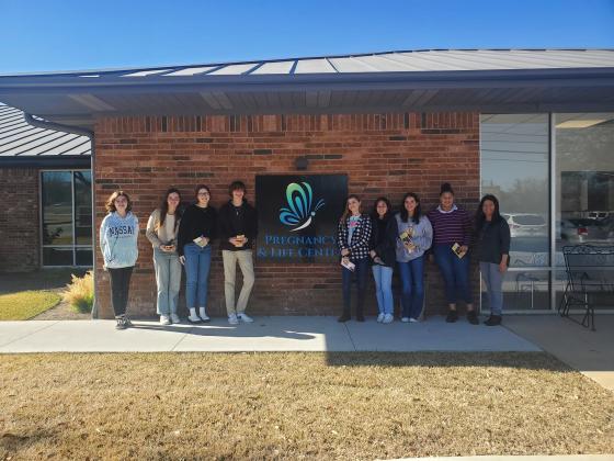 Students from MFISD learned about the philanthropic hearts of those responsible for operating the Highland Lakes Pregnancy and Life Center.