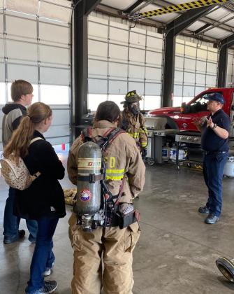 Marble Falls Fire Rescue intrigued high school students to potentially choose careers as first responders.