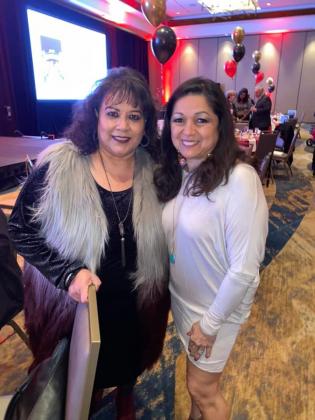 Terry Martinez Ortiz and Julie Briceno resonated beauty as they mingled among guests at the 2022 chamber awards banquet at Horseshoe Bay Resort.