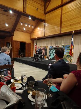 Texas Governor Greg Abbott attended the First Lincoln-Reagan Dinner on March 10 at Cedar Skies in Burnet County. Contributed photos