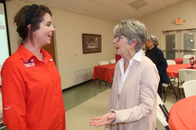 In the District 19 state representative contest, Ellen Troxclair, pictured on the left on election night in Burnet, and Justin Berry are in a runoff for the GOP nomination. Troxclair received 38% of the vote with Berry capturing 35%. Pictured with Troxclair is Burnet County resident Louisa Lary. Raymond V. Whelan/The Highlander