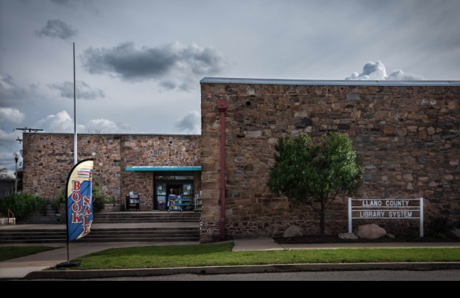 Llano County Commissioners discontinued Over-Drive, the system’s former means of checking out e-books at county-funded libraries (including the Llano Public Library pictured here), after learning that OverDrive couldn’t separate adult from minor users. One resident expressed discontent about the move at a recent commissioners meeting. File photo