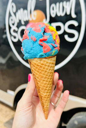 Small Town Scoops has a colorful variety of flavors.