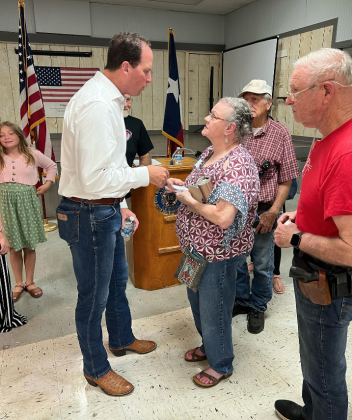Congressman August Pfluger (R-TX 11) held a town hall meeting Thursday evening at the American Legion Hall, 200 Legion Dr. in Llano. Contributed Photos