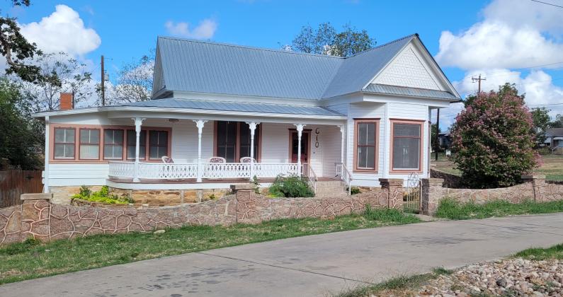 Ollie Ann Baker now owns the E. C. Fowler home at 610 Avenue F in Marble Falls, one of four historic homes decorated for the holidays as part of the 2023 Historic Christmas Home Tour Dec. 2.