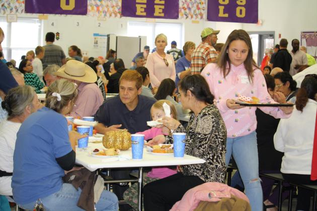 Several area entities are hosting free Thanksgiving meals, including Granite Shoals Food Pantry's event (pictured here), which hosts their meal at Highland Lakes Elementary School.