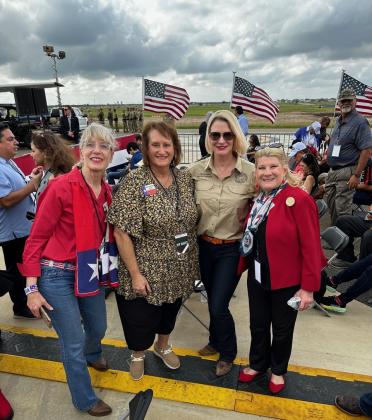 SREC SD21 Committeewoman Toni Trevino, Burnet County Republican Party Chairwoman Kara Chasteen, Texas Land Commissioner Dawn Buckingham and SREC SD24 Committeewoman Mary Jane Avery traveled to Edinburg on Nov. 19 to be honored guests of Gov. Greg Abbott for the endorsement of Donald J. Trump, a candidate in the 2024 presidential election. Contributed photo