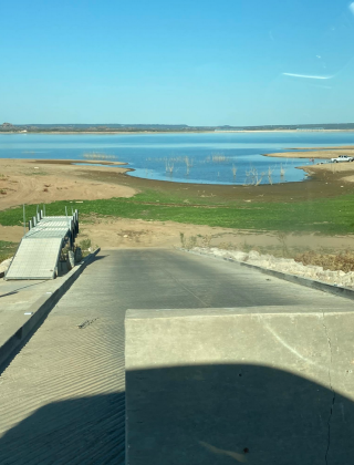 At the Llano County park residents can no longer launch from the ramp due to lower lake levels.