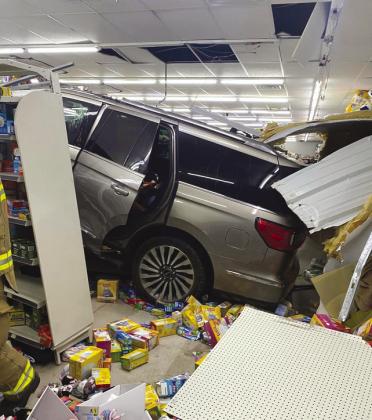 One person was charged Dec. 10 after crashing into the Dollar General in Buchanan Dam. Contributed/Buchanan VFD