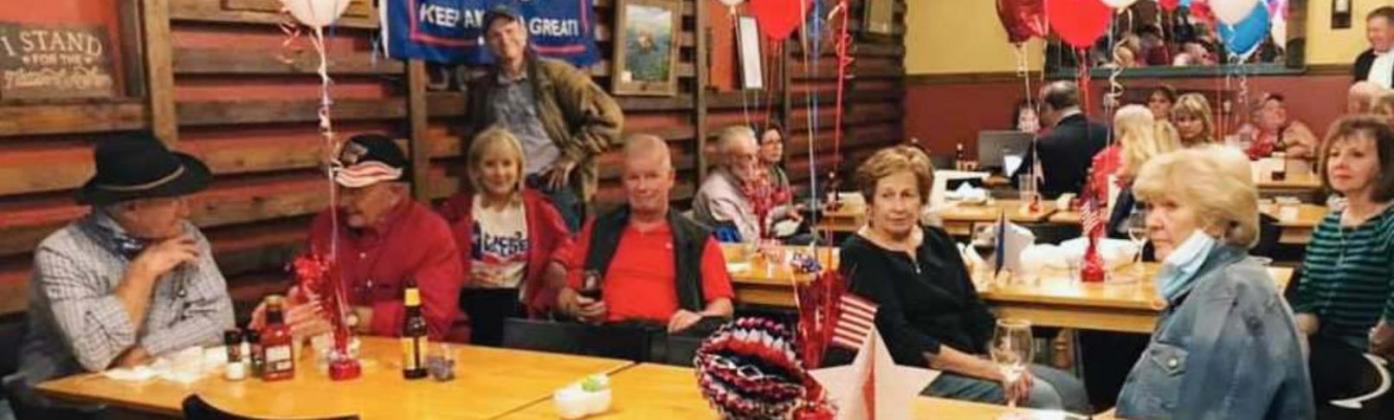 Dozens of supporters of the Republican Party hosted an election night watch party at Trailblazer Grille in Burnet. Contributed photos