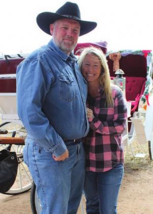 Cory and Leslie Comstock of Smithwick, together for more than 30 years, first fell in love with horses, hunting and family time together before cultivating a lifelong love for one another. Connie Swinney/The Highlander
