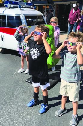 Downtown Marble Falls, as it was during the annular eclipse in October, will be ground zero for public viewing of the eclipse April 8, along with music at Third and Main.