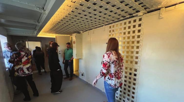 Burnet County officials, community leaders and descendants of the late Sheriff Wallace Riddell toured the building Thursday, Feb. 10 following the unveiling of renovations of the historic Burnet County jail.