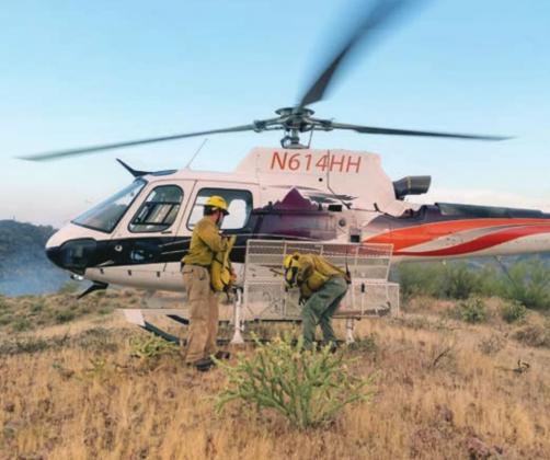 Sandy Harbor VFD firefighter Taylor Johnson is currently working with the Lassen National Forest Heli-tack crew fighting wildland fires in Oregon and Washington. Johnson started at SHVFD in 2018 and recently obtained his pilot license. Contributed photos