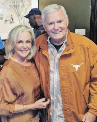 Diane and Fred Akers enjoy a happy moment at a past event. The former University of Texas football coach passed away due to complications of dementia on Monday, Dec. 7, at the age of 82. Contributed
