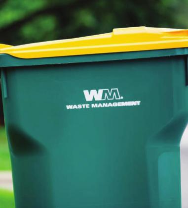 Horseshoe Bay residents will soon have their current trash cans swapped with the green Waste Management trash cans pictured above. Contributed