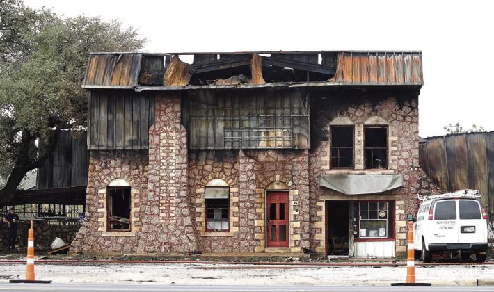 The Reagor Building is targeted for demolition by the Burnet City Council following a fire about a year ago. A judge temporarily halted the process, citing alleged failure of 'proper notice.' Wayne Craig/Clear Memories