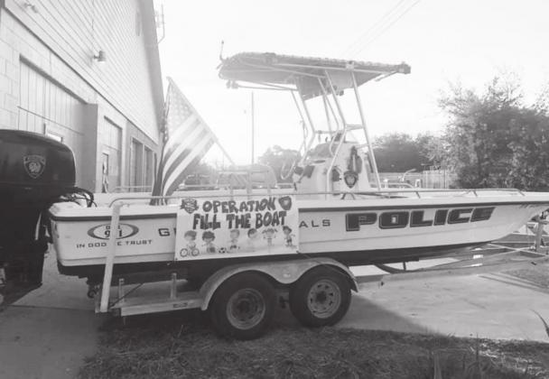 Granite Shoals Police Department has started the Fill the Boat campaign benefiting Granite Shoals Christmas. Donors can drop off new unwrapped toys at the Police Department in the Police Boat, or at the Fire Hall in the Fire Boat. Please donate by Dec. 13, 2020. Contributed