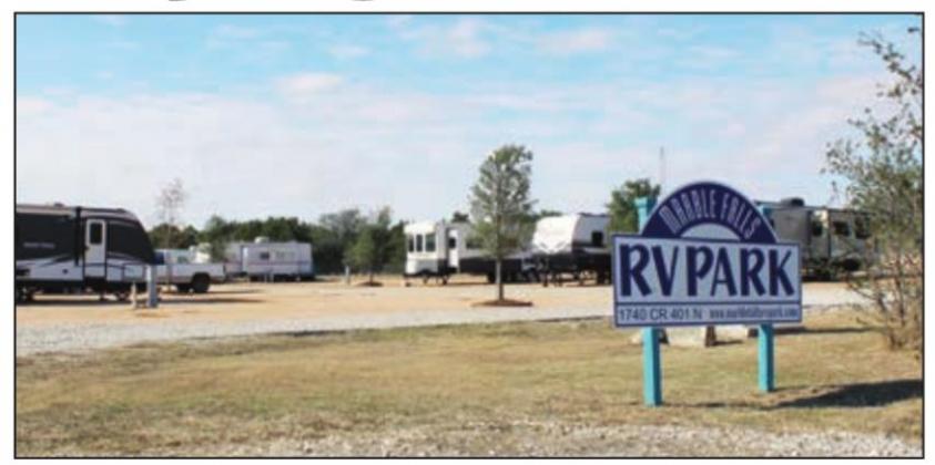 Venues like the one pictured here on CR 401 have begun to thrive all over Burnet County. Marble Falls city officials added regulations for planned RV park projects which now build within the city limits. File photo