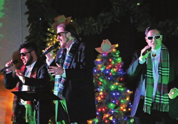 The Three Texan Tenors —Andrew Briggs, Eduardo Rahbani and Chris Holloway— performed everyone’s Christmas classics at Quail Point Lodge in Horseshoe Bay on Dec. 6. Photos contributed