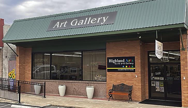 Highland Arts Guild and Gallery is located at 318 Main Street in Marble Falls.